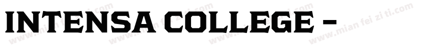 INTENSA COLLEGE 字体字体转换
